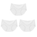 3Pcs/Set Seamless Underwear Silk Women Solid Panties Lingerie Invisible Intimates Sexy Comfortable Female Underpants Briefs
