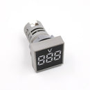 1pc Mini New 22MM AC 20-500V Voltmeter Square Panel LED Digital Voltage Meter Indicator Light Tester Red Blue Yellow Green White