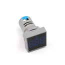 1pc Mini New 22MM AC 20-500V Voltmeter Square Panel LED Digital Voltage Meter Indicator Light Tester Red Blue Yellow Green White