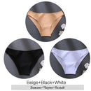 3Pcs Seamless Ventilation Cotton Briefs for Women Lady Low Waist Underpants Female Solid Color Knickers M-2XL Intimates Lingerie