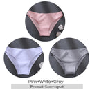 3Pcs Seamless Ventilation Cotton Briefs for Women Lady Low Waist Underpants Female Solid Color Knickers M-2XL Intimates Lingerie