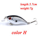1PCS Wobblers Quality Crankbait Simulation Fishing Lure 5.7cm 7g Jerkbait Floating Hard Bait Bass Carp Pesca Fishing Tackle