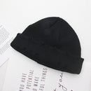 Winter Harajuku Women Skullies Knitted Fashion Warm Thick Hat Autumn Hip Hop Hole Beanies Unisex Basic Cap PJ009