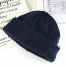 Winter Harajuku Women Skullies Knitted Fashion Warm Thick Hat Autumn Hip Hop Hole Beanies Unisex Basic Cap PJ009