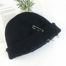 Winter Harajuku Women Skullies Knitted Fashion Warm Thick Hat Autumn Hip Hop Hole Beanies Unisex Basic Cap PJ009
