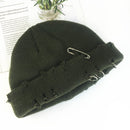 Winter Harajuku Women Skullies Knitted Fashion Warm Thick Hat Autumn Hip Hop Hole Beanies Unisex Basic Cap PJ009