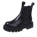 Autumn Winter Chelsea Boots Women 2021 Platform Brown Black Beige White Ankle Boots For Women Fur Short Chunky Punk Gothic Shoes