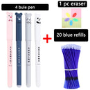 25 Pcs/set Kawaii Erasable pens Gel Pen cute gel pens school Writing Stationery for Notebook scholl supplies pen cute pens