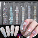 1 Pack 3D Cute Aurora Bear/Bow Ties/Skirt/White Flowers Acrylic Nail Art Decorations For Nails Glitter DIY Manicure Accessories