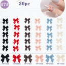 1 Pack 3D Cute Aurora Bear/Bow Ties/Skirt/White Flowers Acrylic Nail Art Decorations For Nails Glitter DIY Manicure Accessories