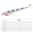 1pcs 2021 Metal jig bait weight 7g-60g trolling hard bait bass fishing tackle trout diving bait diving bait
