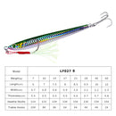 1pcs 2021 Metal jig bait weight 7g-60g trolling hard bait bass fishing tackle trout diving bait diving bait