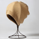 VISROVER  6 colors unsex Autumn winter solid color real cashmere beanies best matched New cashmere man woman Warm skullies