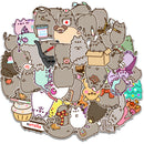 10/30/50pcs Kawaii Chunky Cat Stickers Cute Decorative Stationery Scrapbook Notebook Phone Diary DIY Waterproof Kids Sticker Toy