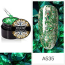 ROSALIND 5ml Shiny Glitter Gel Polish Bright Diamond Hybrid Varnishes For Manicure Nail Art Design Gel Polish Top and Base Set