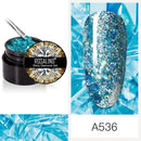 ROSALIND 5ml Shiny Glitter Gel Polish Bright Diamond Hybrid Varnishes For Manicure Nail Art Design Gel Polish Top and Base Set