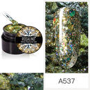 ROSALIND 5ml Shiny Glitter Gel Polish Bright Diamond Hybrid Varnishes For Manicure Nail Art Design Gel Polish Top and Base Set