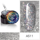 ROSALIND 5ml Shiny Glitter Gel Polish Bright Diamond Hybrid Varnishes For Manicure Nail Art Design Gel Polish Top and Base Set