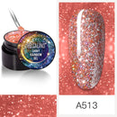 ROSALIND 5ml Shiny Glitter Gel Polish Bright Diamond Hybrid Varnishes For Manicure Nail Art Design Gel Polish Top and Base Set