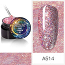 ROSALIND 5ml Shiny Glitter Gel Polish Bright Diamond Hybrid Varnishes For Manicure Nail Art Design Gel Polish Top and Base Set