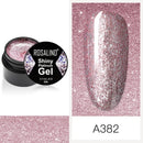 ROSALIND 5ml Shiny Glitter Gel Polish Bright Diamond Hybrid Varnishes For Manicure Nail Art Design Gel Polish Top and Base Set