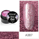 ROSALIND 5ml Shiny Glitter Gel Polish Bright Diamond Hybrid Varnishes For Manicure Nail Art Design Gel Polish Top and Base Set