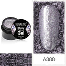 ROSALIND 5ml Shiny Glitter Gel Polish Bright Diamond Hybrid Varnishes For Manicure Nail Art Design Gel Polish Top and Base Set