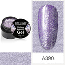 ROSALIND 5ml Shiny Glitter Gel Polish Bright Diamond Hybrid Varnishes For Manicure Nail Art Design Gel Polish Top and Base Set