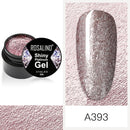 ROSALIND 5ml Shiny Glitter Gel Polish Bright Diamond Hybrid Varnishes For Manicure Nail Art Design Gel Polish Top and Base Set