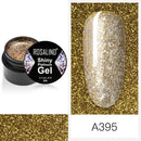 ROSALIND 5ml Shiny Glitter Gel Polish Bright Diamond Hybrid Varnishes For Manicure Nail Art Design Gel Polish Top and Base Set
