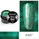 ROSALIND 5ml Shiny Glitter Gel Polish Bright Diamond Hybrid Varnishes For Manicure Nail Art Design Gel Polish Top and Base Set