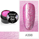 ROSALIND 5ml Shiny Glitter Gel Polish Bright Diamond Hybrid Varnishes For Manicure Nail Art Design Gel Polish Top and Base Set