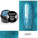 ROSALIND 5ml Shiny Glitter Gel Polish Bright Diamond Hybrid Varnishes For Manicure Nail Art Design Gel Polish Top and Base Set