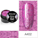 ROSALIND 5ml Shiny Glitter Gel Polish Bright Diamond Hybrid Varnishes For Manicure Nail Art Design Gel Polish Top and Base Set