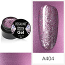 ROSALIND 5ml Shiny Glitter Gel Polish Bright Diamond Hybrid Varnishes For Manicure Nail Art Design Gel Polish Top and Base Set