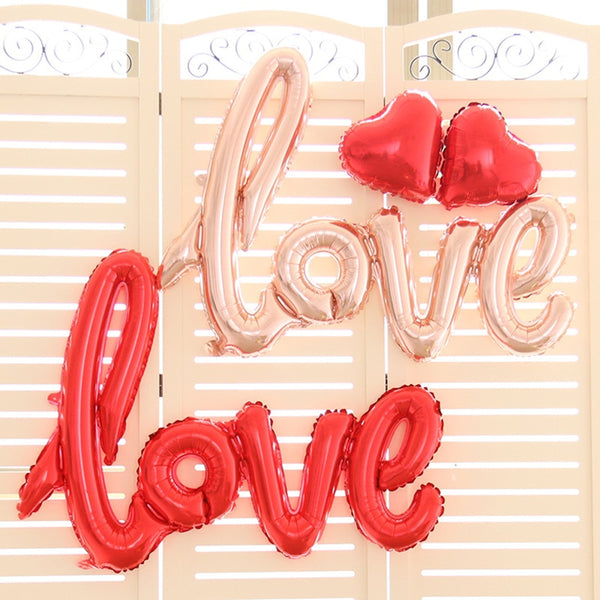 LOVE Foiled Heart Balloon