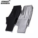 2021 Casual Pants Men Joggers Sweatpants Solid Color Elastic Waist Trousers Fitness Sportswear Fashion Summer Spring Sweatpants