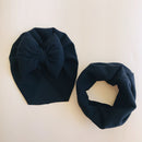 Baby Cotton Hat  Autumn Winter Children's Scarf Hat Sets  Bowknot Ear Baby Girl Boy Warm Beanies