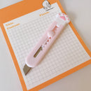 1 PCS Cute Girly Pink Cat Paw Alloy Mini Portalble Utility Knife Cutter Letter Envelope Opener Mail Knife School Office Supplies