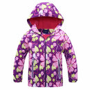 Jacket For Girls 2021 Spring Children's Flower Fleece Clothes Girls Coat Windbreaker Outerwear Kids Polar Fleece Windproof 3-12T