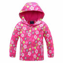 Jacket For Girls 2021 Spring Children's Flower Fleece Clothes Girls Coat Windbreaker Outerwear Kids Polar Fleece Windproof 3-12T