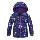 Jacket For Girls 2021 Spring Children's Flower Fleece Clothes Girls Coat Windbreaker Outerwear Kids Polar Fleece Windproof 3-12T