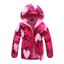 Jacket For Girls 2021 Spring Children's Flower Fleece Clothes Girls Coat Windbreaker Outerwear Kids Polar Fleece Windproof 3-12T