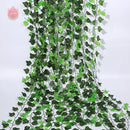 1Pc 230Cm Green Vine Silk Artificial Ivy Hanging Leaf Garland Plants Creeper Leaf Home Decor Wedding Bathroom Garden Decoration