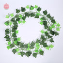 1Pc 230Cm Green Vine Silk Artificial Ivy Hanging Leaf Garland Plants Creeper Leaf Home Decor Wedding Bathroom Garden Decoration