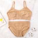 2Pcs Bra Set Lingerie Sexy Seamless Underwear Set Women Push Up Bra Panties High Waist Thong Female Brassiere Comfort Bralette