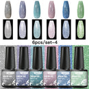 Mtssii 6/10/12PCS Nail Gel Polish Set Nail Kit Sets Color Glitter Holographics Soak Off UV Gel Nail Varnish For Nail Art Gel Set