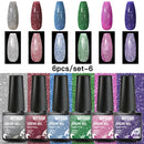 Mtssii 6/10/12PCS Nail Gel Polish Set Nail Kit Sets Color Glitter Holographics Soak Off UV Gel Nail Varnish For Nail Art Gel Set