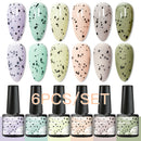 Mtssii 6/10/12PCS Nail Gel Polish Set Nail Kit Sets Color Glitter Holographics Soak Off UV Gel Nail Varnish For Nail Art Gel Set