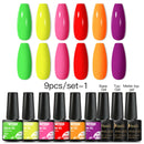Mtssii 6/10/12PCS Nail Gel Polish Set Nail Kit Sets Color Glitter Holographics Soak Off UV Gel Nail Varnish For Nail Art Gel Set